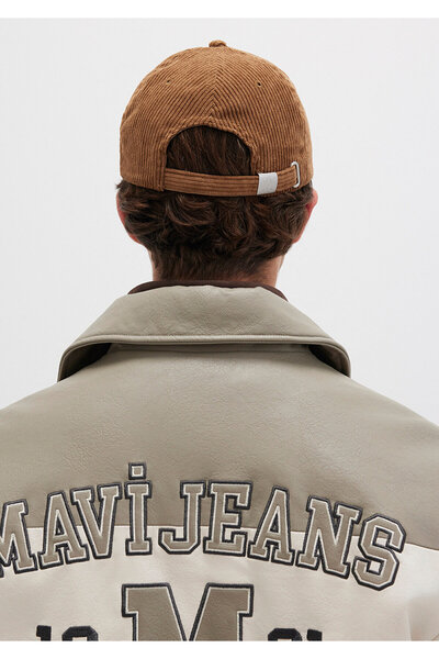 Mavi MVJNS Nakışlı Kahverengi Kadife Şapka 0911928-89465