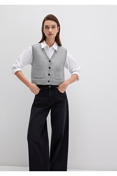 Mavi Gray Knitwear Vest Crop / Short Cut 1710783-83096