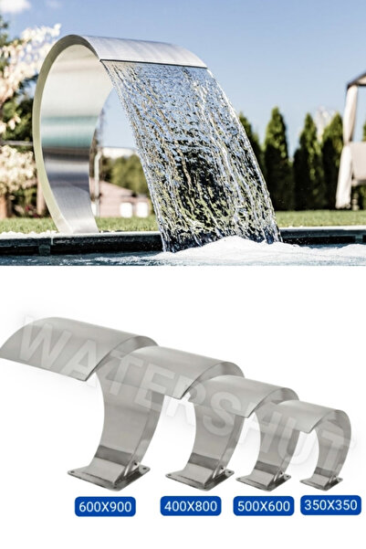 Şelale Watershut 350x350mm Havuz Si Kobra Tip Su Perdesi Et Kalınlığı 1,5 Mm