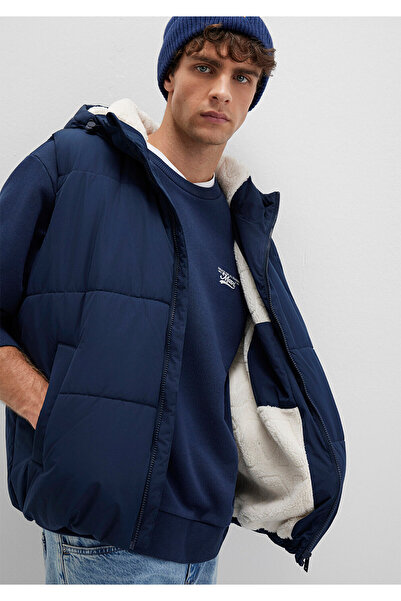 Mavi Hooded Navy Blue Puffer Vest Regular Fit / Regular Cut 0110455-82318