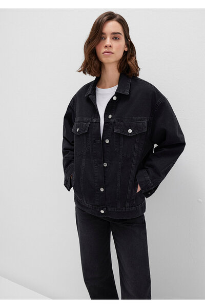 Mavi Women's Black M1110177-90547 Denim Jacket