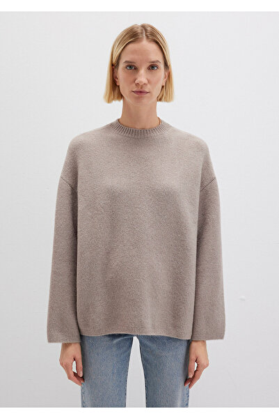 Mavi Wool Blend Crew Neck Beige Sweater Loose Fit / Relaxed Fit 1710563-86585