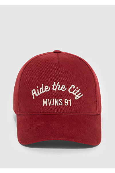 Mavi Ride the City Embroidered Red Hat 0911925-70477