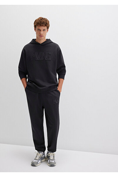 Mavi Patch Logo Black Sweatpants 0010475-900