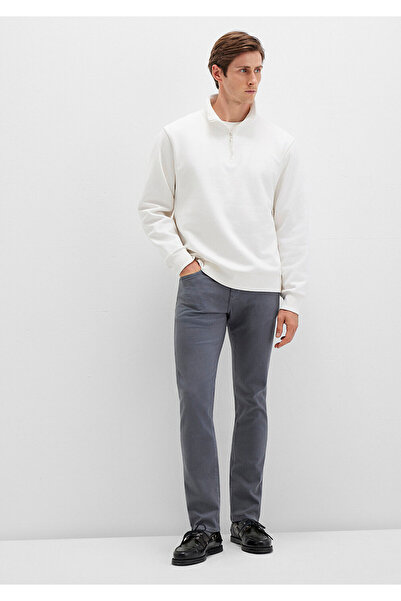 Mavi Jake Sisli Gray Gabardine Trousers 0042290683