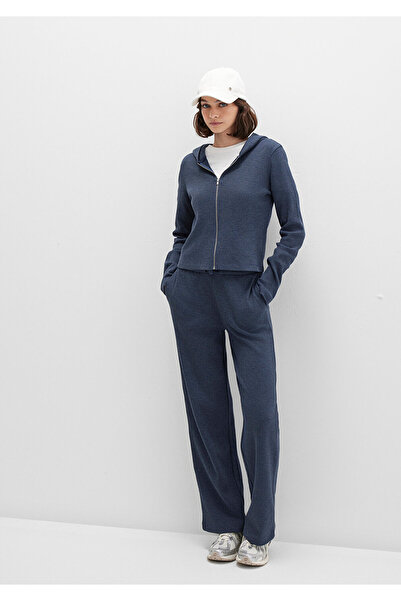 Mavi Textured Navy Blue Sweatpants 1011033-32184