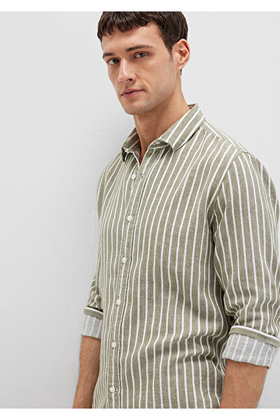 Mavi Striped Green Shirt Slim Fit / Slim Fit 0211698-91114