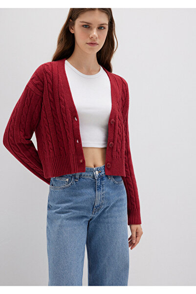 Mavi Buttoned Red Cardigan Regular Fit 1710576-70391