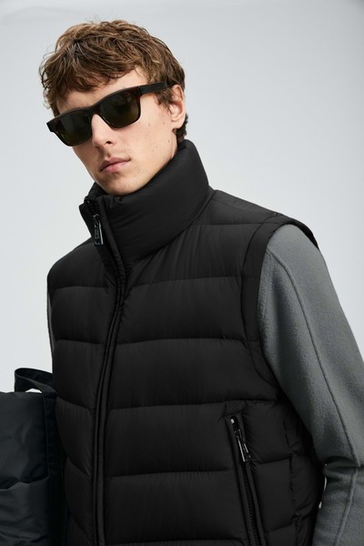 Lufian 112130028 Peter Goose down Men's Vest Black