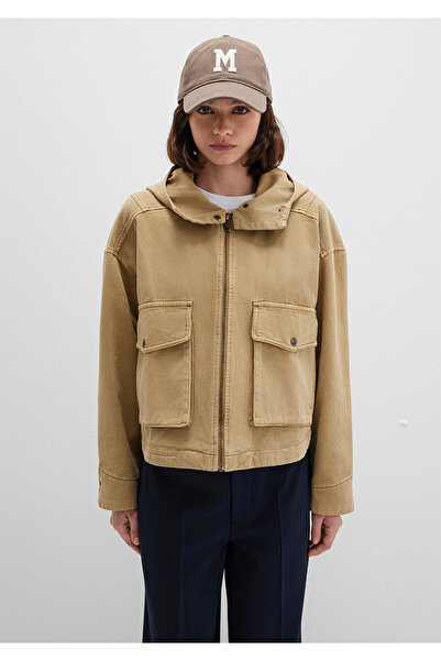 Mavi Hooded Oversize Brown Women's Jacket M1110605-70204