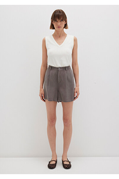 Mavi Tencel Tm Liyosel Gray Shorts 1410195-70133