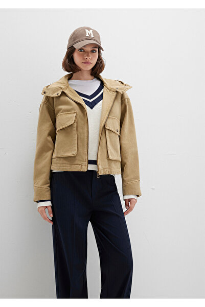 Mavi Hooded Oversize Brown Women's Jacket M1110605-70204