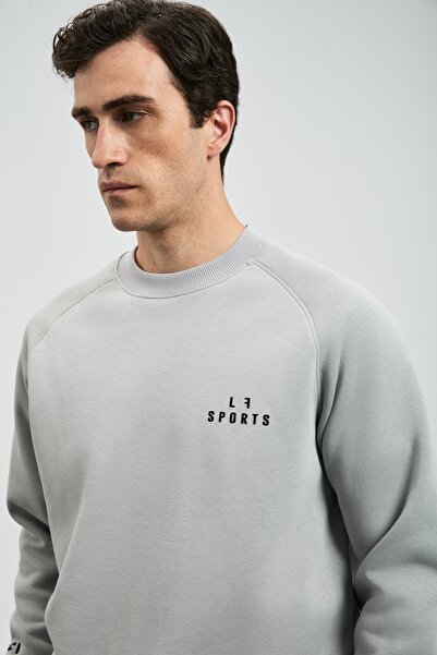 Lufian 112030186 Ανδρικό φούτερ Sıgma ΓΚΡΙ