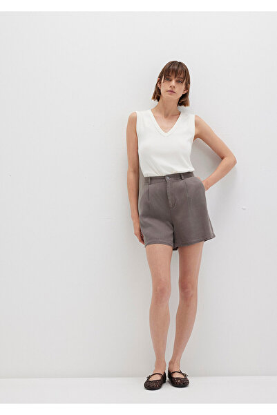 Mavi Tencel Tm Liyosel Gray Shorts 1410195-70133