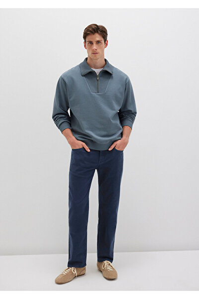 Mavi Lisbon Dark Navy Blue Denim Gabardine Trousers 0010039-90682