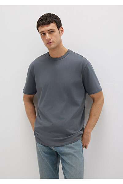 Mavi Crew Neck Anthracite Basic T-Shirt Loose Fit / Relaxed Fit 0611596-80776