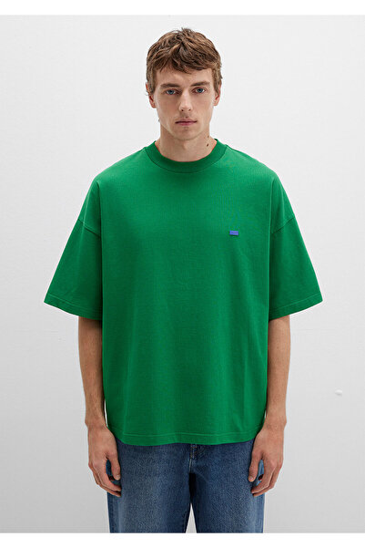 Mavi Crew Neck Basic Green T-Shirt Oversize / Wide Cut 0611931-85916