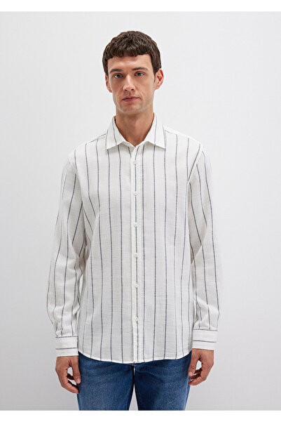 Mavi Striped White Shirt Regular Fit / Regular Cut 0211712-90938