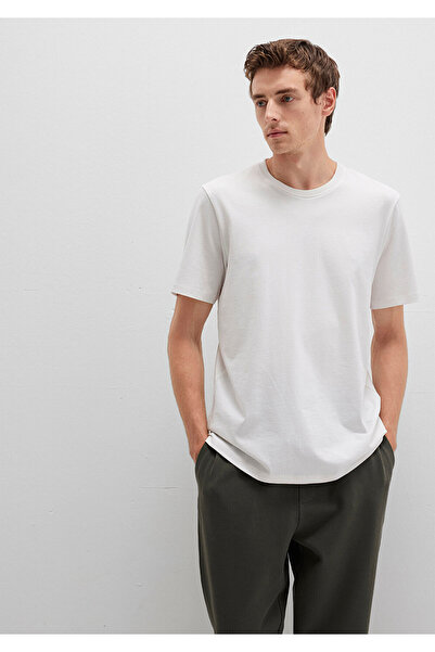 Mavi Crew Neck White Basic T-Shirt Regular Fit 0612863-70057