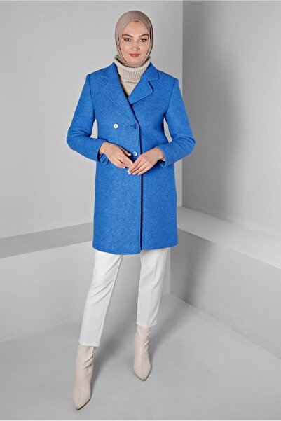 Alvina Пальто з кружевим коміром і ґудзиками - 90381-1