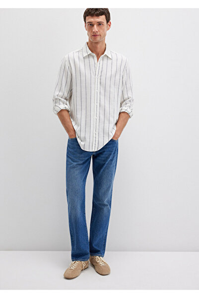 Mavi Striped White Shirt Regular Fit / Regular Cut 0211712-90938
