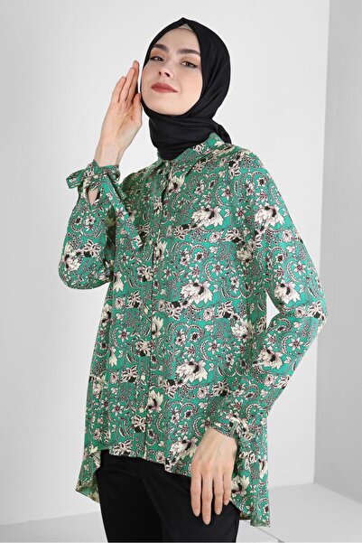 Alvina Блуза з візерунковими манжетами та деталями 43714