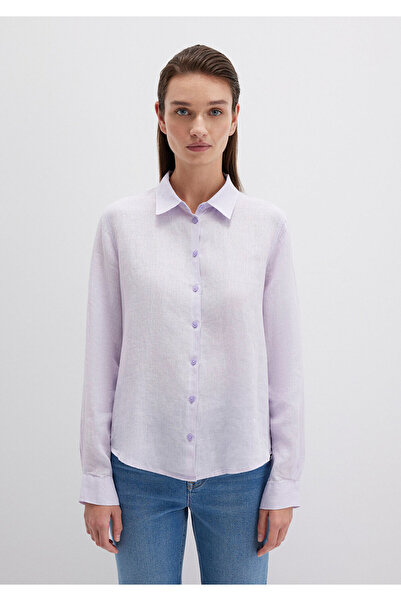 Mavi Lilac Linen Shirt Regular Fit / Regular Cut 1211188-70523