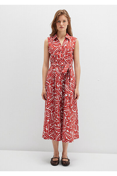 Mavi Printed Red Long Dress 1310766-91314