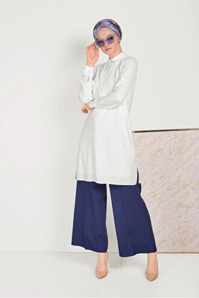 Alvina 40446 Model Classic Tunic - Collar Detail