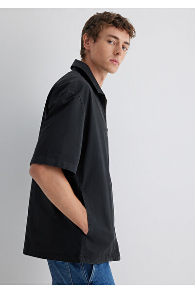 Mavi Zippered Anthracite Shirt Oversize / Wide Cut 0211545-70092