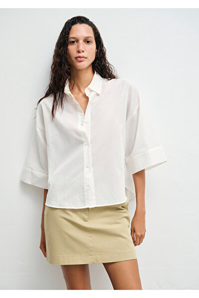 Mavi Ecru Shirt Loose Fit / Loose Relaxed Fit 1211265-70057