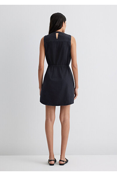 Mavi Suzy Gold Classic Misty Black Jean Dress 130317-89755