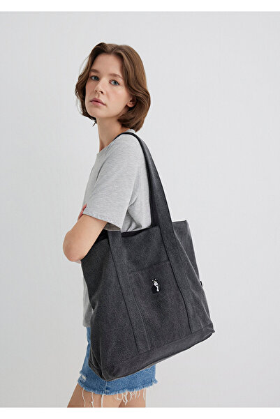 Mavi Cat Embroidered Anthracite Denim Bag 1913284-22864