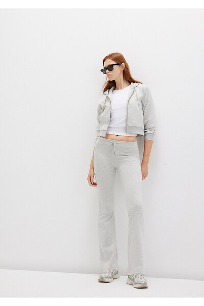 Mavi Flared Leg Gray Interlock Sweatpants 1011077-88467