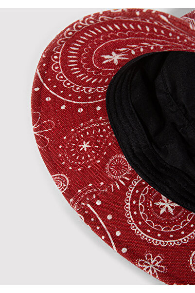 Mavi Printed Red Bucket Hat 1912974-10076