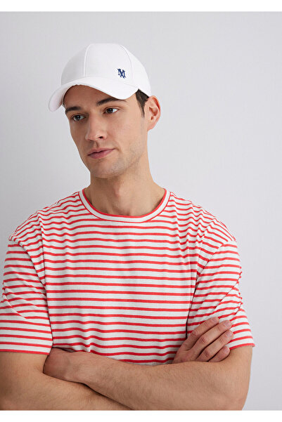 Mavi Seal Logo Embroidered White Hat 0911882 -620