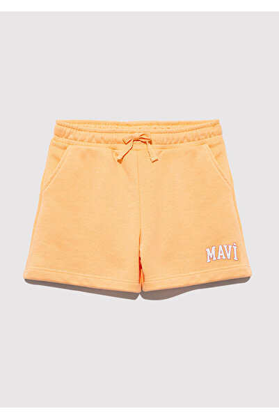 Mavi Logo Printed Orange Shorts 7410002 -71218