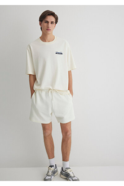 Mavi Best Choice Printed Ecru T-Shirt Relaxed Fit / Relaxed Cut 0612606-86420