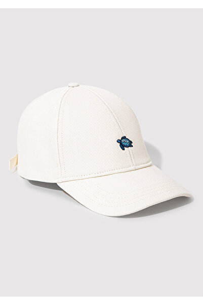 Mavi Turtle Embroidered Ecru Hat 1913011-28458