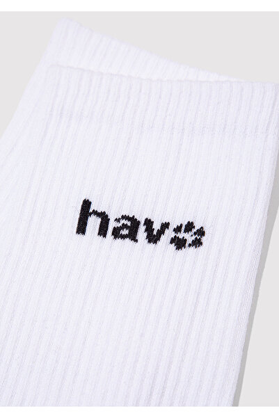 Mavi Air Printed White Socket Socks 0912075-620