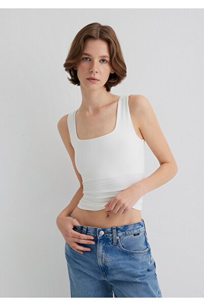 Mavi Ecru Polyamide T-Shirt Fitted / Fitted Cut 1613498-70057