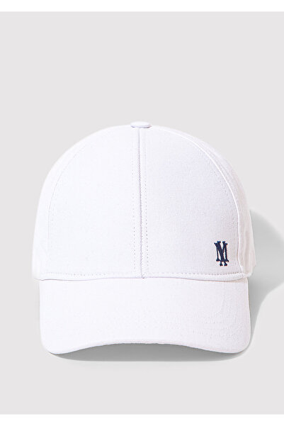 Mavi Seal Logo Embroidered White Hat 0911882 -620