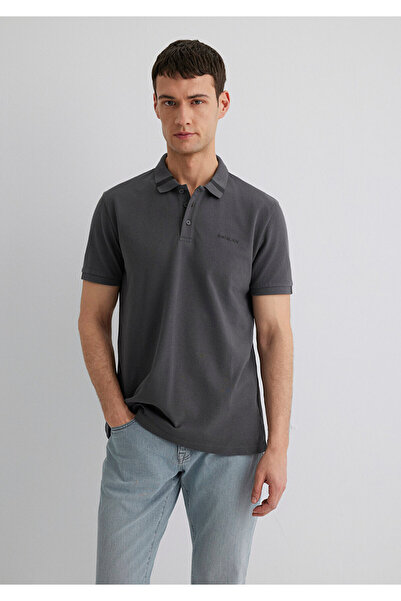 Mavi Anthrazitfarbenes Polo-T-Shirt Regular Fit / Normaler Schnitt 0612651-80106