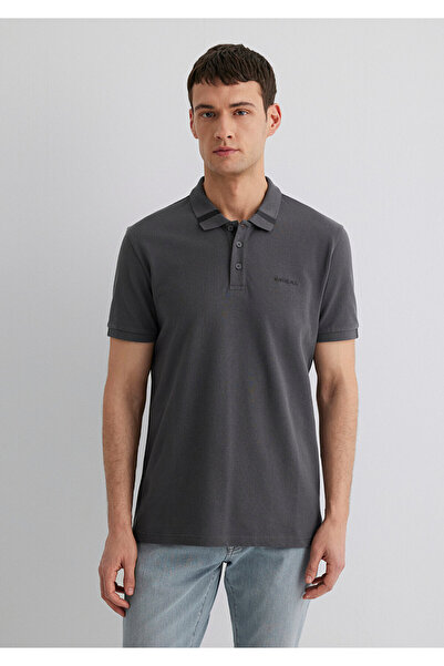 Mavi Anthrazitfarbenes Polo-T-Shirt Regular Fit / Normaler Schnitt 0612651-80106