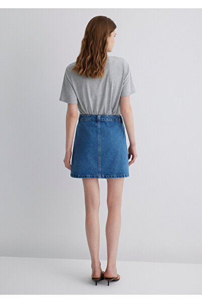 Mavi Fusta Jeans Silvana Gold Premium Indigo Blue 1310404 -89219