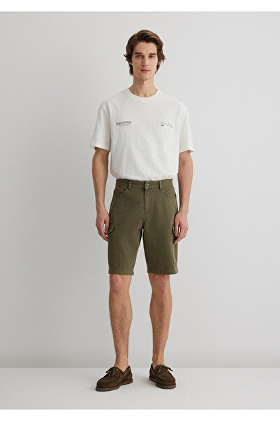 Mavi Khaki Cargo Shorts 0410287 -80769