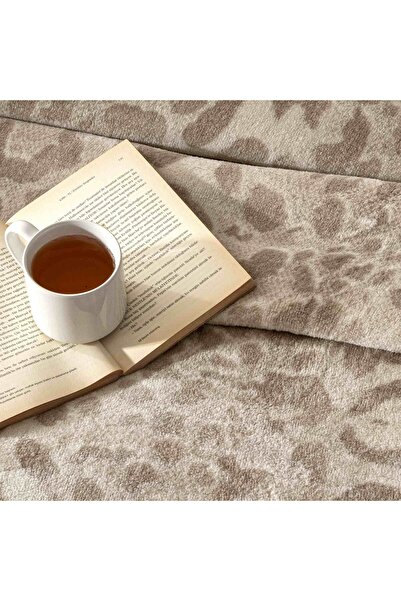 Taç Single Brown Blanket - Crown Merlot