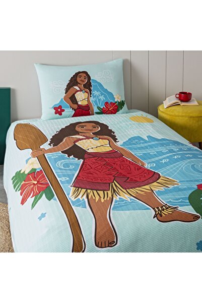 Taç Disney Moana Crown Licensed Single Cotton Pique Set