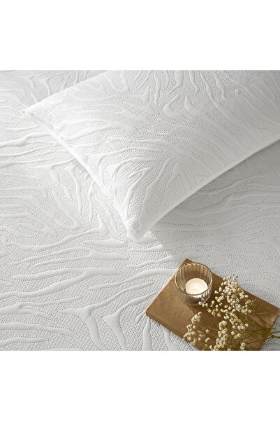 Linens Wild Tek Kişilik Yatak Örtüsü Seti Beyaz