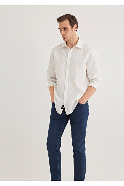 Mavi Striped Ecru Shirt Regular Fit / Regular Cut 0211384-70813